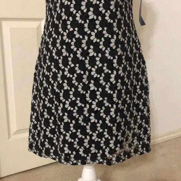 Tommy Hilfiger Two-Tone Lace High-Neck Dress - Picture 6 of 8